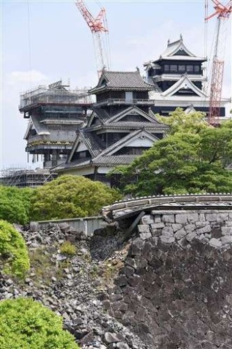 熊本城の復旧工事